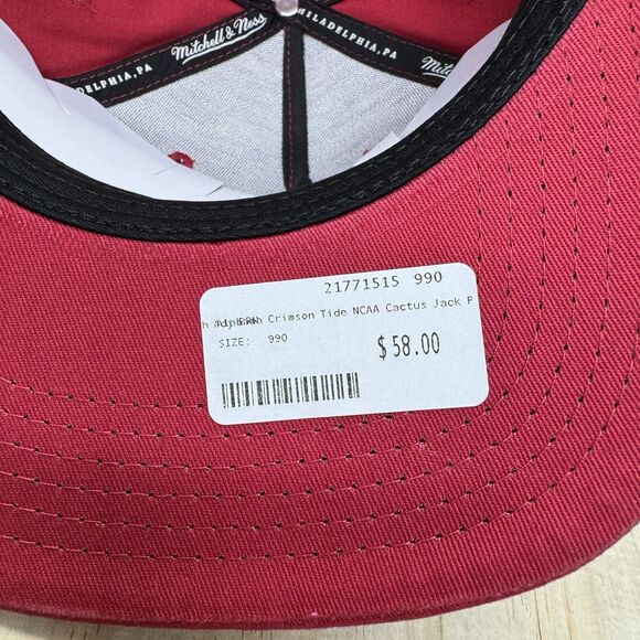 NEW Alabama Crimson Tide Travis Scott Cactus Jack x Mitchell Ness Snapback Hat - Picture 8 of 10